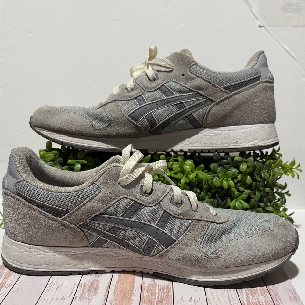Asics Gray Athletic Men Shoes Size 12